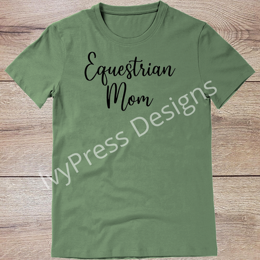 Equestrian Mom Script - Black