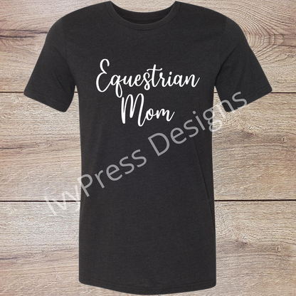 Equestrian Mom Script White