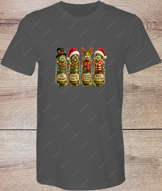Funny Christmas Pickles - Short Sleeve