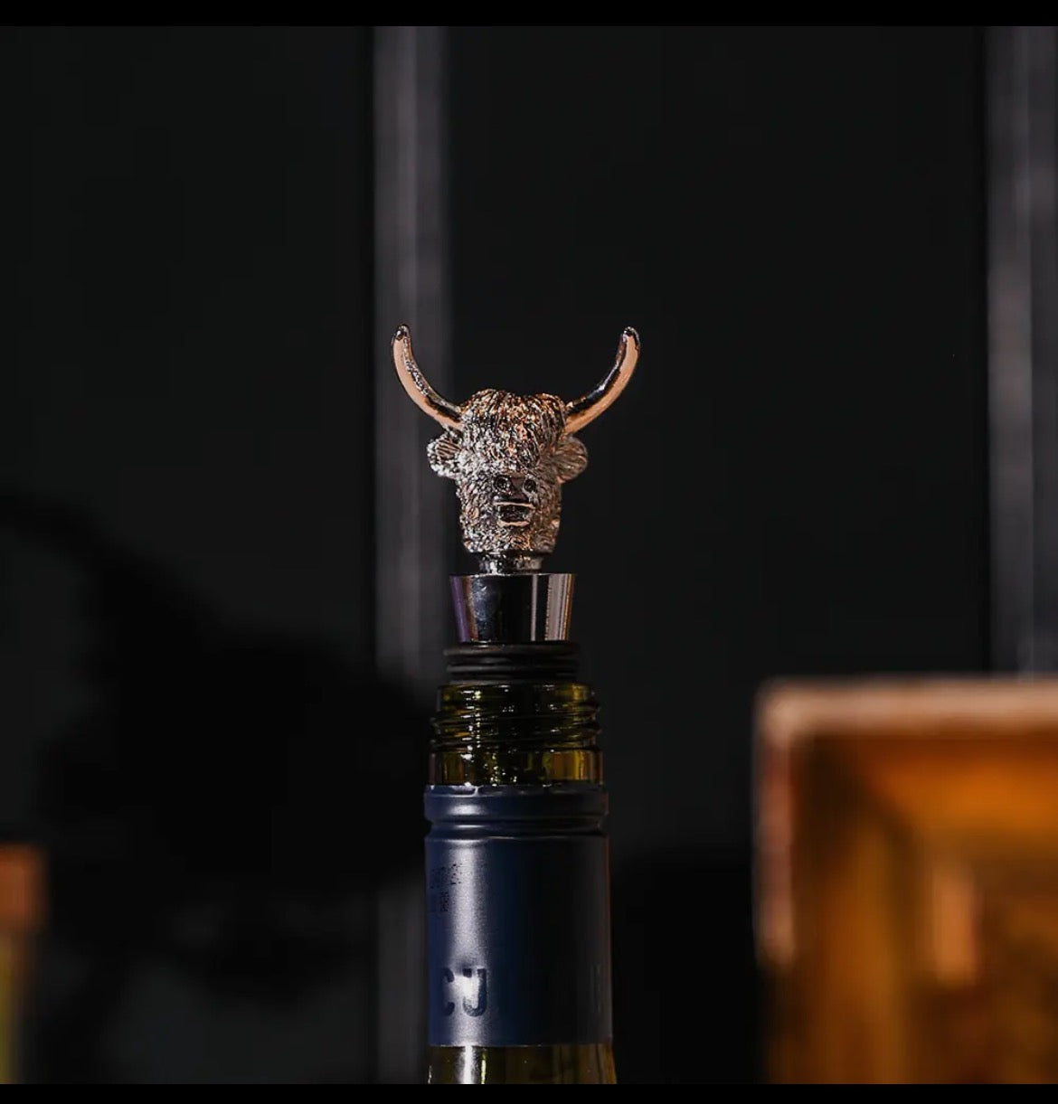 Highland Cow Bottle Stopper