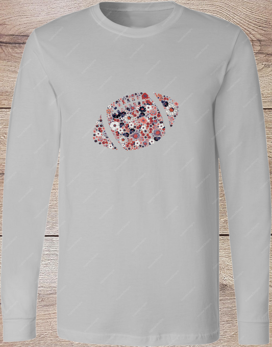 Pretty Floral Football - Long Sleeve
