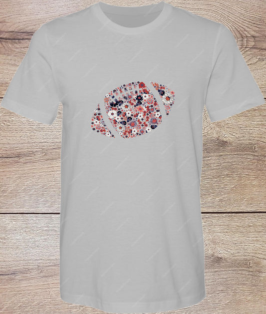 Pretty Floral Football - Short Sleeve