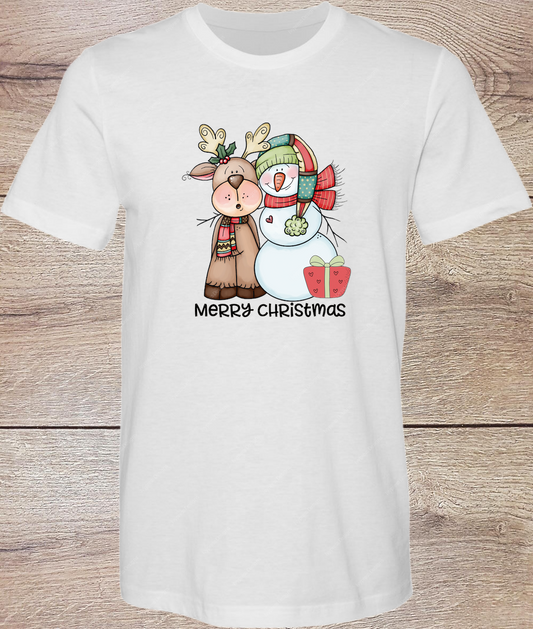Reindeer Snowman Pals - Short Sleeve