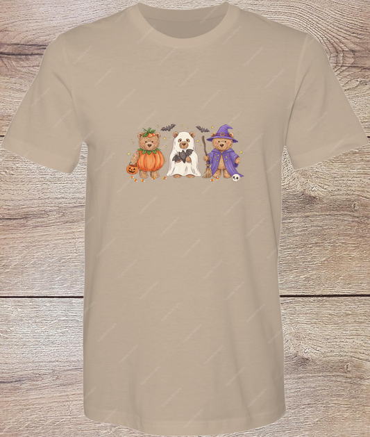 Sweet Halloween Teddy Bears - Short Sleeve
