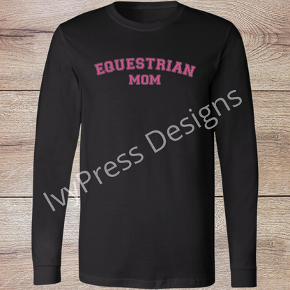 Varsity Equestrian Mom - Pink