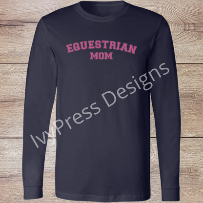 Varsity Equestrian Mom - Pink