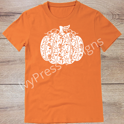 White Swirly Pumpkin