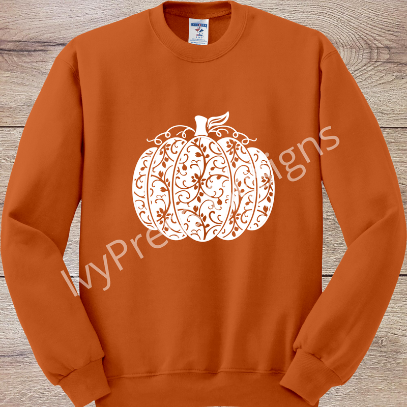 White Swirly Pumpkin