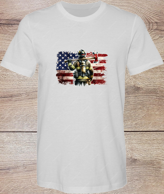 Firefighters USA - Short Sleeve
