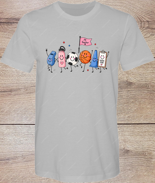 PE Teacher Fun  - Short Sleeve Front