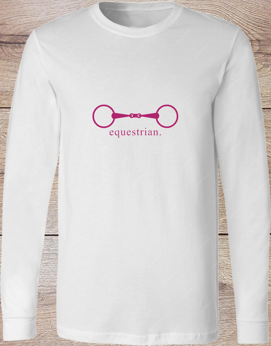 Equestrian Bit - Pink - Long Sleeve