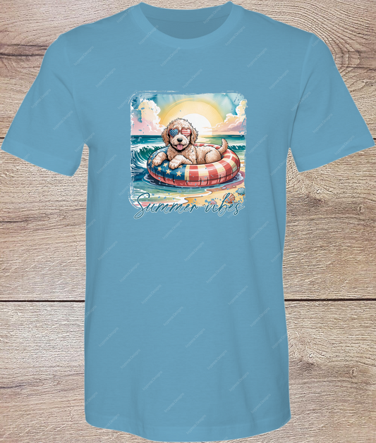 Goldendoodle Summer Vibes - Short Sleeve