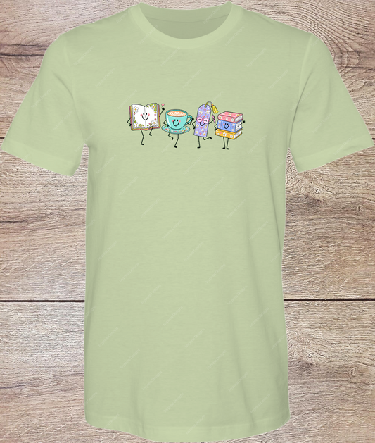 Sweet Bookmark Cuties - Short Sleeve Front