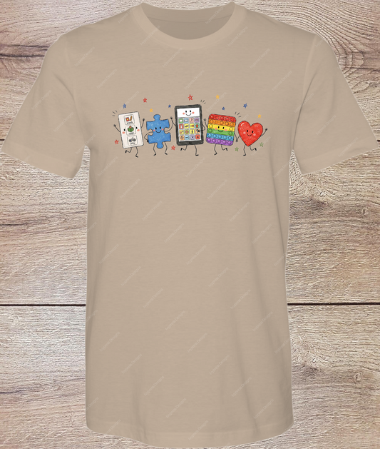 Autism Doodle Cuties - Short Sleeve Front