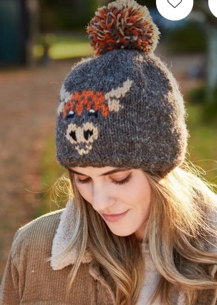 Highland Coo Bobble Beanie