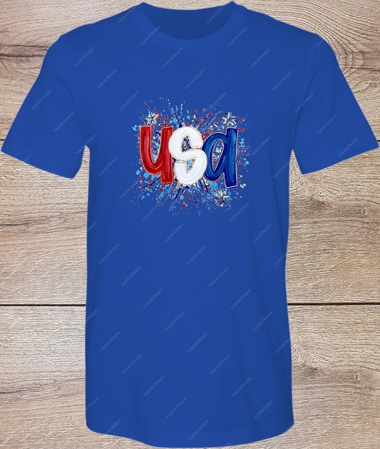 USA Splatter - Short Sleeve