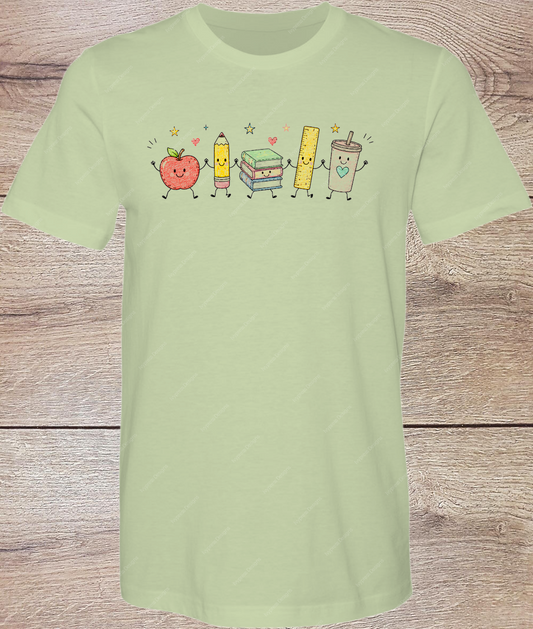 Apple and Coffee Cuties - Short Sleeve Front