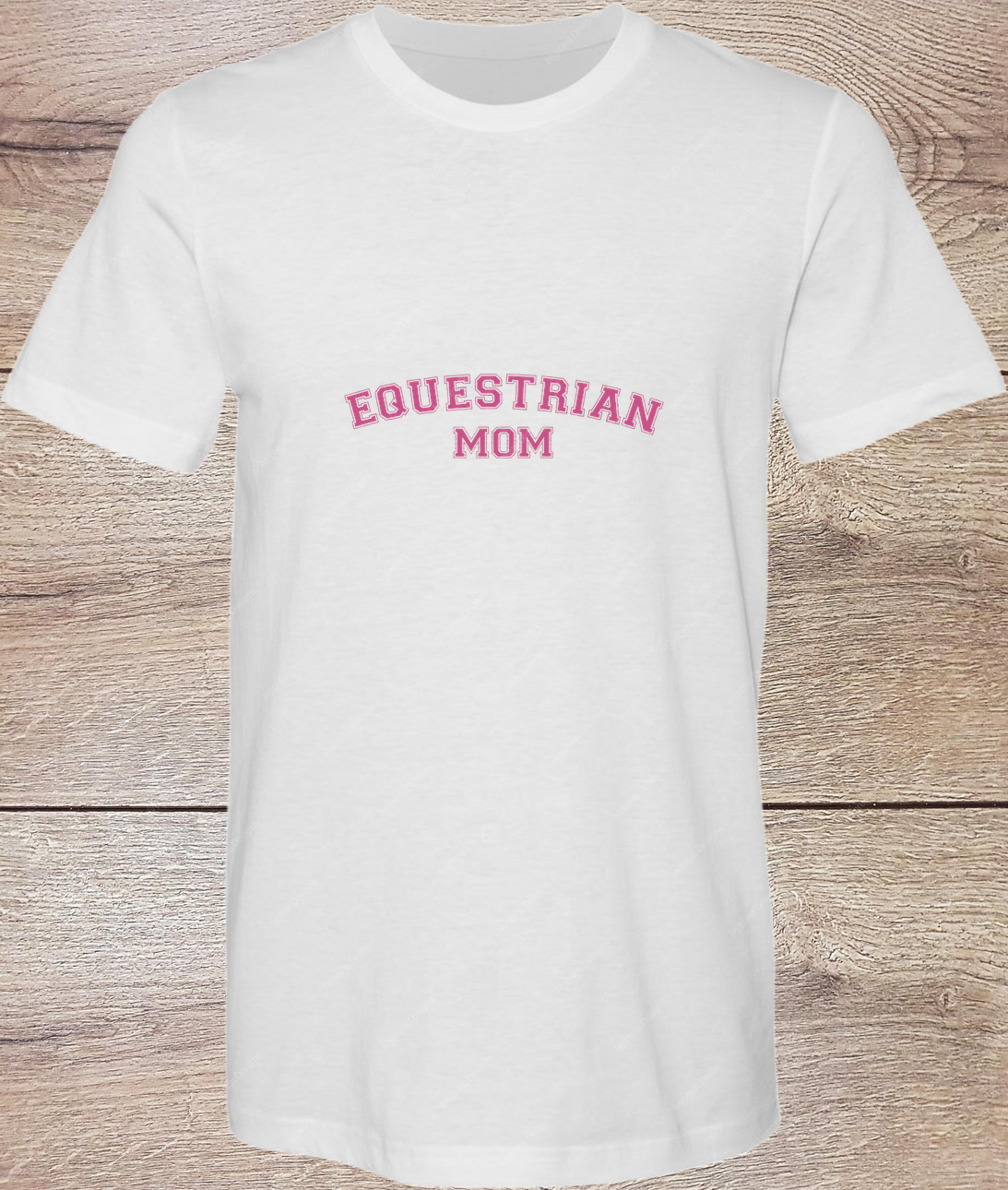 Varsity Equestrian Mom - Pink - Short Sleeve
