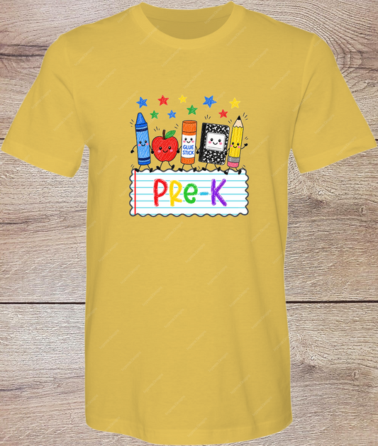 Pre K Bright Supplies - Short Sleeve