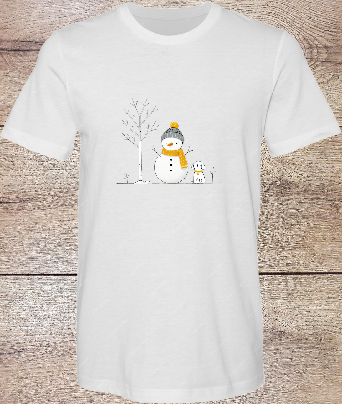 Simple Snowman and Friend - Short Sleeve
