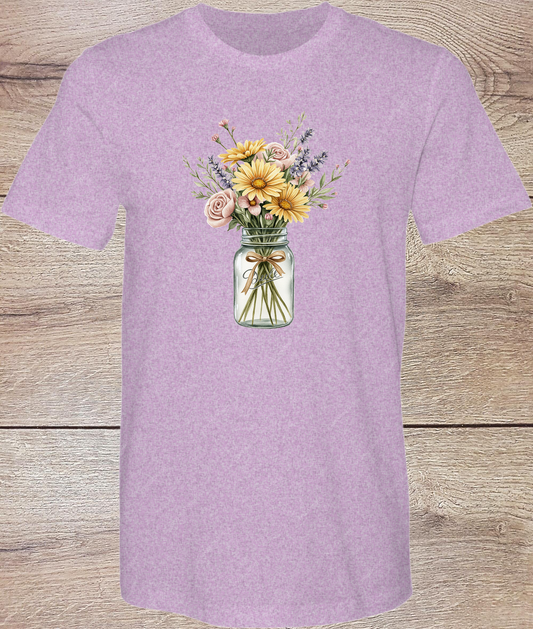 Ball Jar Bouquet - Short Sleeve