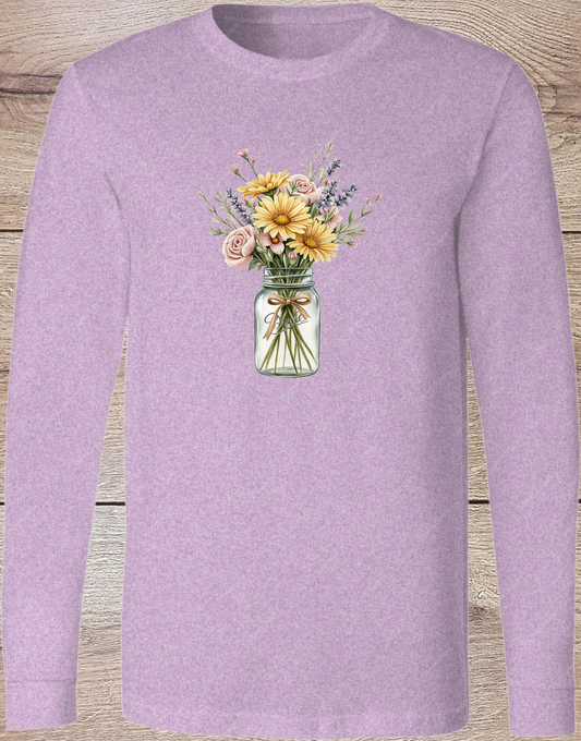 Ball Jar Bouquet - Long Sleeve