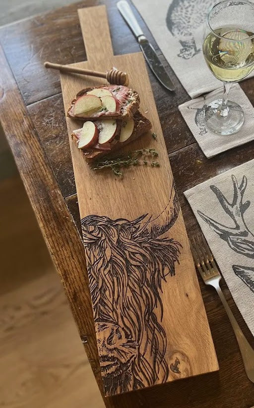 Beautiful Highland Cow Serving Paddle