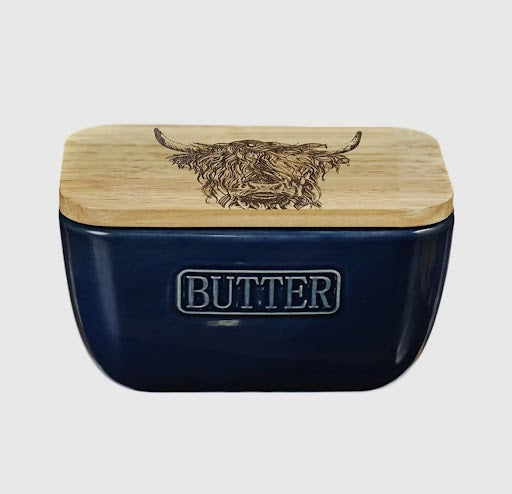 Highland Cow Butter Dish